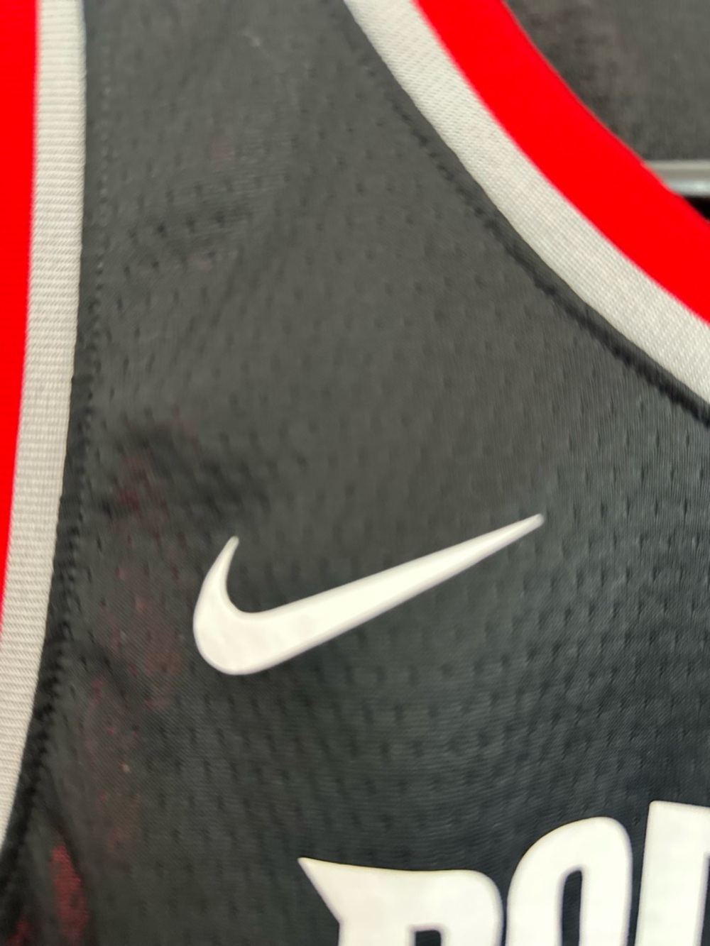 Nike Black and Red NBA Dri-FIT Jersey - Picture 2 of 5